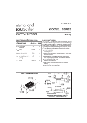 150CNQ045 Datasheet PDF International Rectifier