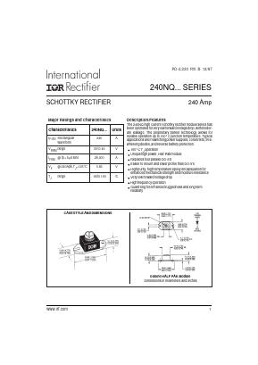 240NQ035 Datasheet PDF International Rectifier