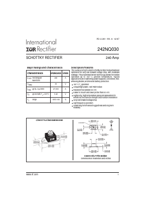 242NQ030 Datasheet PDF International Rectifier