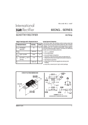 60CNQ035 Datasheet PDF International Rectifier