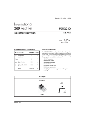 50UQ03G Datasheet PDF International Rectifier