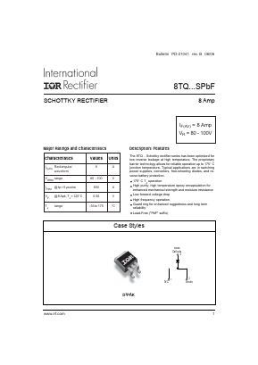 8TQ100SPBF Datasheet PDF International Rectifier