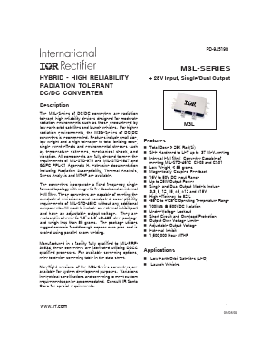 M3L2805S Datasheet PDF International Rectifier