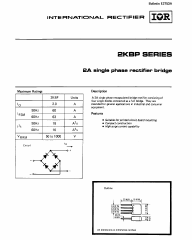2KBP10 Datasheet PDF International Rectifier
