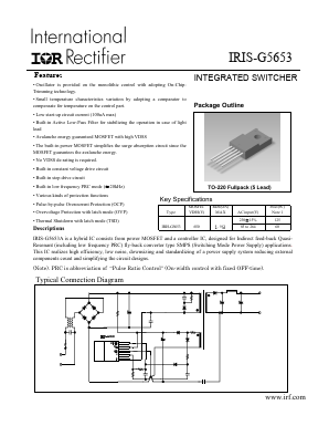 IRIS-G5653 Datasheet PDF International Rectifier
