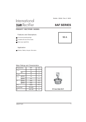 8AF2NLH Datasheet PDF International Rectifier