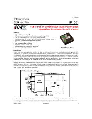 IP1001 Datasheet PDF International Rectifier
