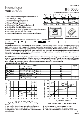 IRF6635 Datasheet PDF International Rectifier