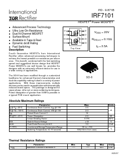IRF7101 Datasheet PDF International Rectifier