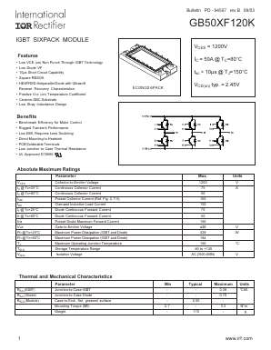 GB50XF120K Datasheet PDF International Rectifier