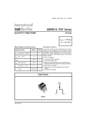 MBRB1045 Datasheet PDF International Rectifier