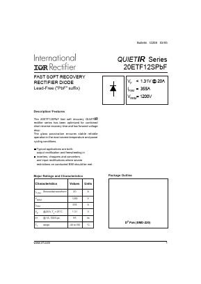 20ETF12STRL Datasheet PDF International Rectifier