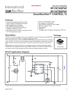 IR1167BS Datasheet PDF International Rectifier