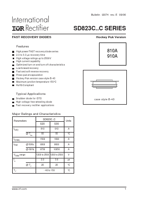SD823C12S30C Datasheet PDF International Rectifier