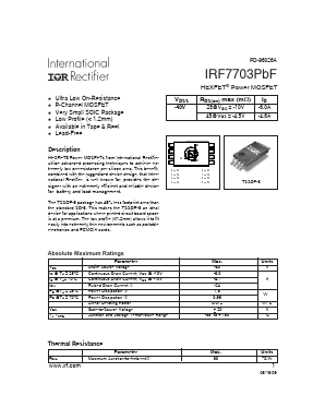 IRF7703PBF Datasheet PDF International Rectifier
