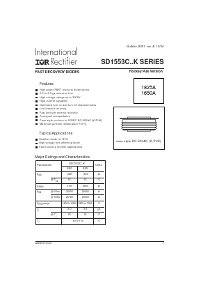 SD1553C22S30K Datasheet PDF International Rectifier