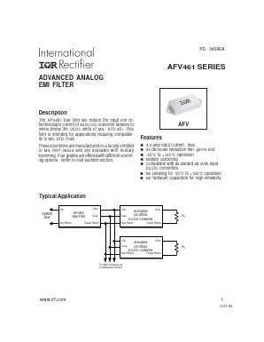 AFV461/HB Datasheet PDF International Rectifier