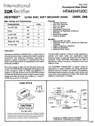 HFA45HI120C Datasheet PDF International Rectifier