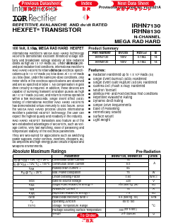 IRHN7130 Datasheet PDF International Rectifier