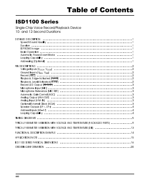 ISD1112 Datasheet PDF Information Storage Devices