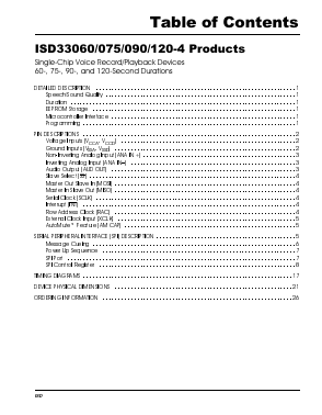 ISD33090E Datasheet PDF Information Storage Devices