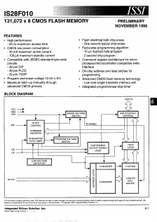 IS28F010-45T Datasheet PDF Integrated Silicon Solution