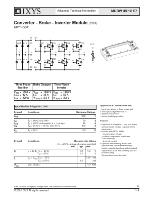 MUBW35-12E7 Datasheet PDF IXYS CORPORATION