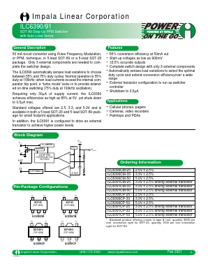ILC6390CM-50 Datasheet PDF Impala Linear Corporation
