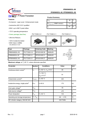 SP0000-88127 Datasheet PDF Infineon Technologies