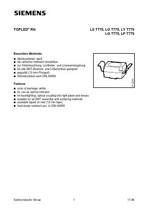 LGT770-HL Datasheet PDF Infineon Technologies