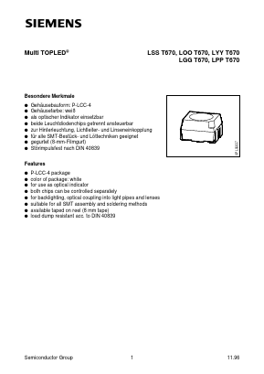 LPPT670 Datasheet PDF Infineon Technologies