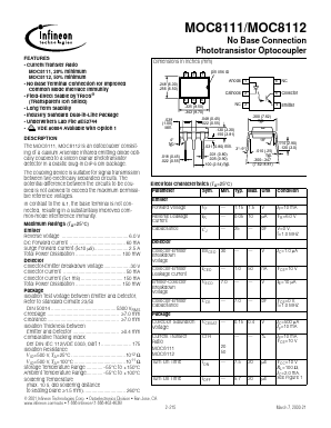 MOC8112 Datasheet PDF Infineon Technologies