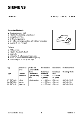 LYR976 Datasheet PDF Infineon Technologies