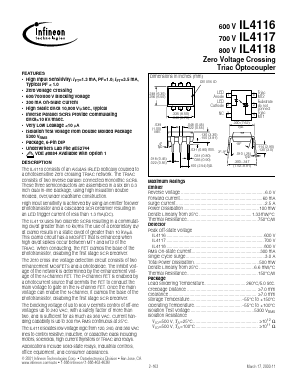IL4116 Datasheet PDF Infineon Technologies