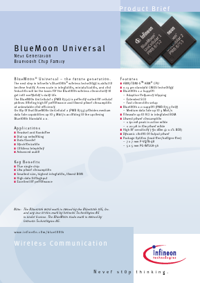 PMB8752 Datasheet PDF Infineon Technologies