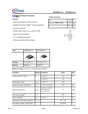 IPDH9N03LAG Datasheet PDF Infineon Technologies