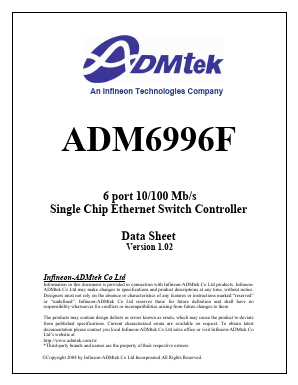 ADM6996F Datasheet PDF Infineon Technologies