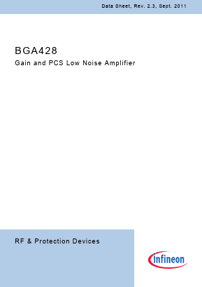 BGA428 Datasheet PDF Infineon Technologies