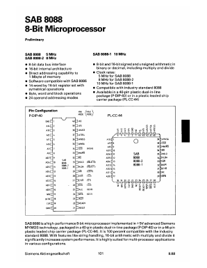 SAB8088-N Datasheet PDF Infineon Technologies