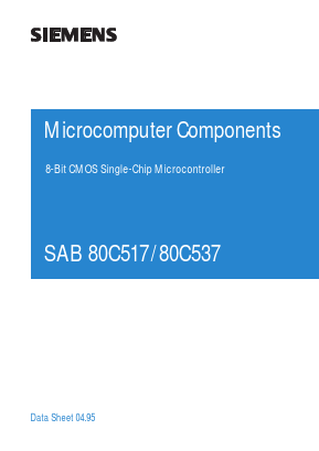 SAB80C537-N16 Datasheet PDF Infineon Technologies