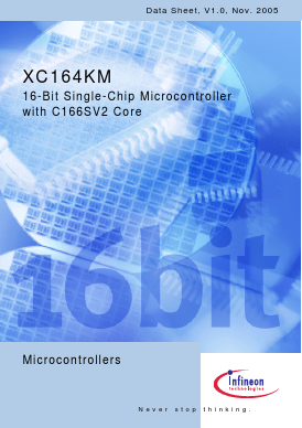 XC164KM Datasheet PDF Infineon Technologies