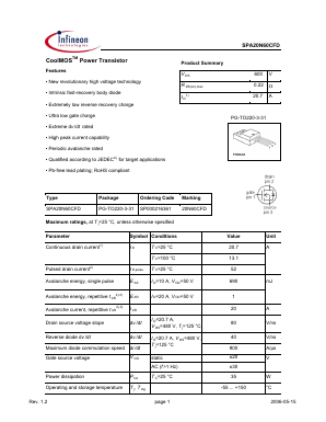 SP000216361 Datasheet PDF Infineon Technologies