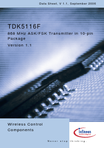 TDK5116F Datasheet PDF Infineon Technologies