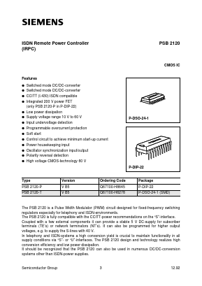 PSB2120-P Datasheet PDF Infineon Technologies