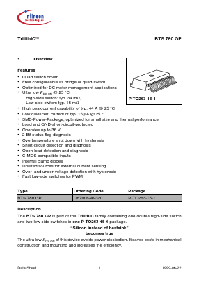 Q67006-A9320 Datasheet PDF Infineon Technologies