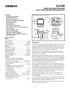 IL4108 Datasheet PDF Infineon Technologies
