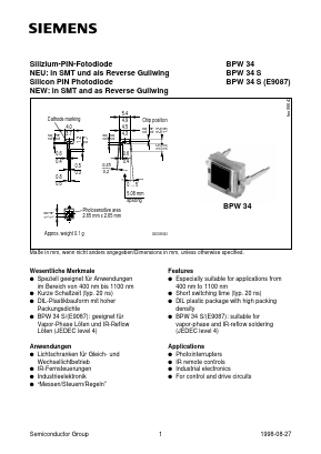 Q62702-P1602 Datasheet PDF Infineon Technologies