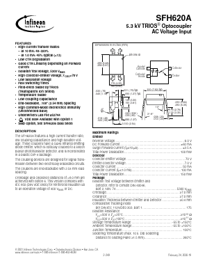 SFH620A Datasheet PDF Infineon Technologies