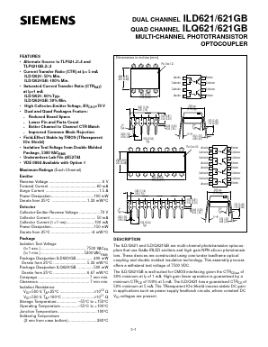 ILD621GB Datasheet PDF Infineon Technologies