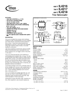 IL4216 Datasheet PDF Infineon Technologies